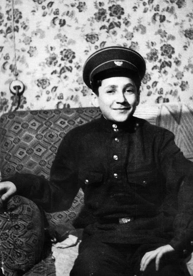 Олег Зверлин – школьник. 1950-е гг.